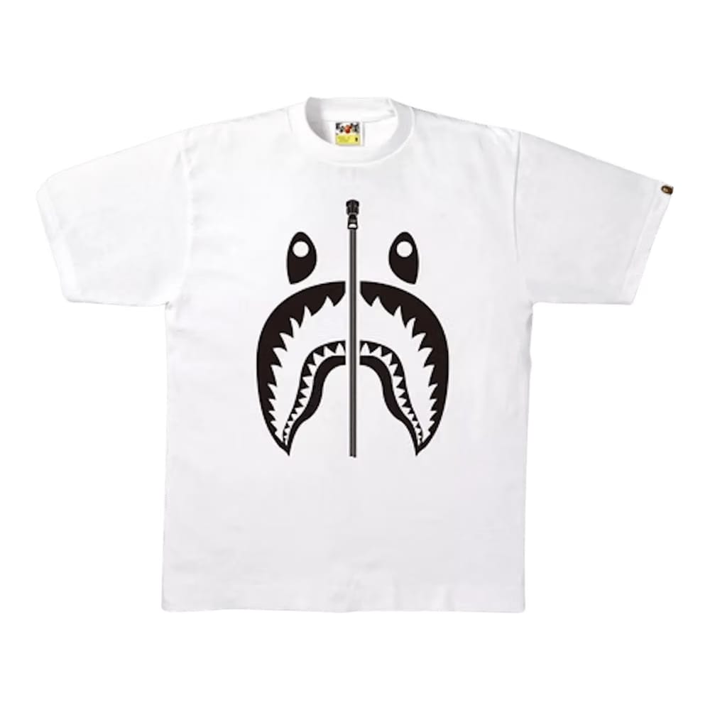 BAPE Bicolor Shark T-Shirt White