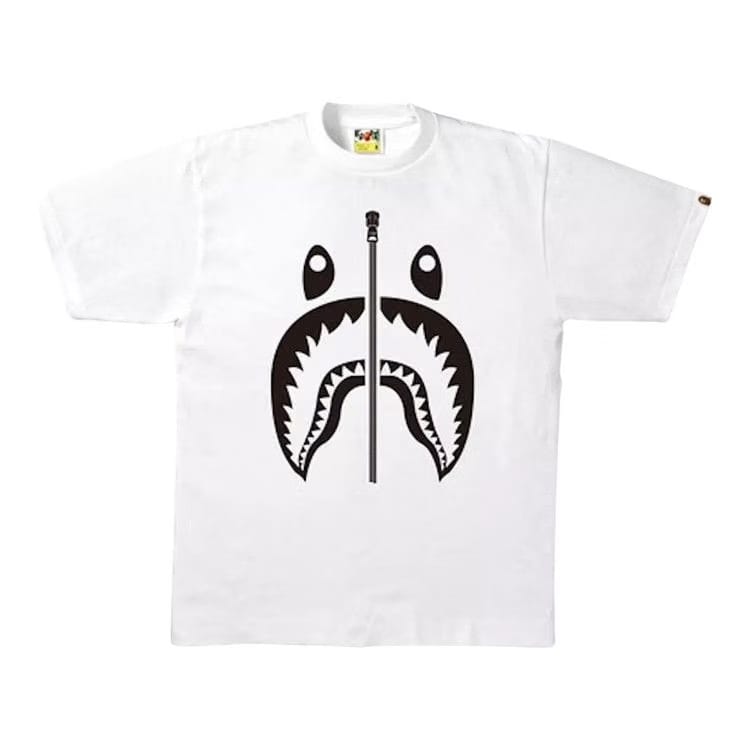 BAPE Bicolor Shark T-Shirt White