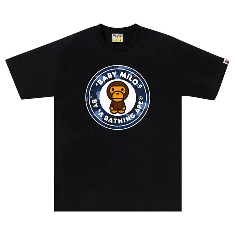 BAPE Color Camo Milo Busy Works T-Shirt Black/Navy