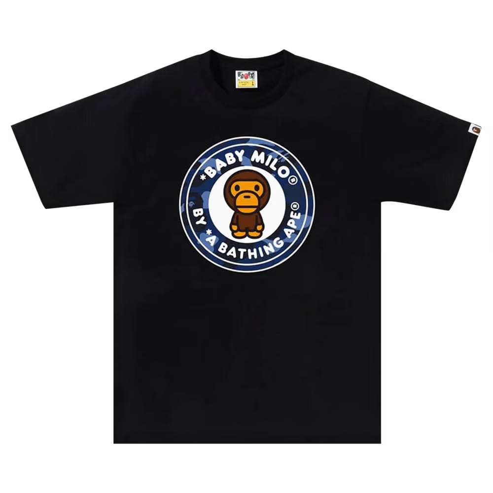 BAPE Color Camo Milo Busy Works T-Shirt Black/Navy