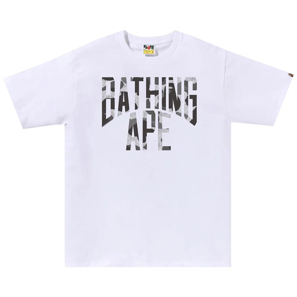 BAPE Camo NYC Logo T-Shirt White