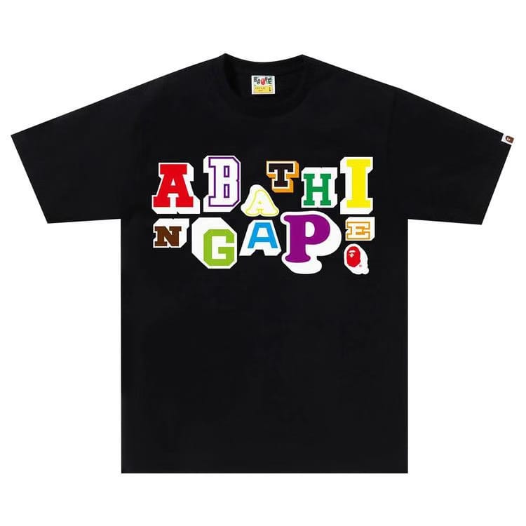 BAPE Varsity Font T-Shirt Black
