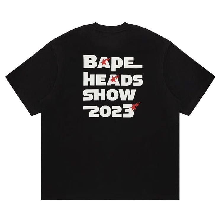 BAPE Heads Show Bape Relaxed Fit T-Shirt Black