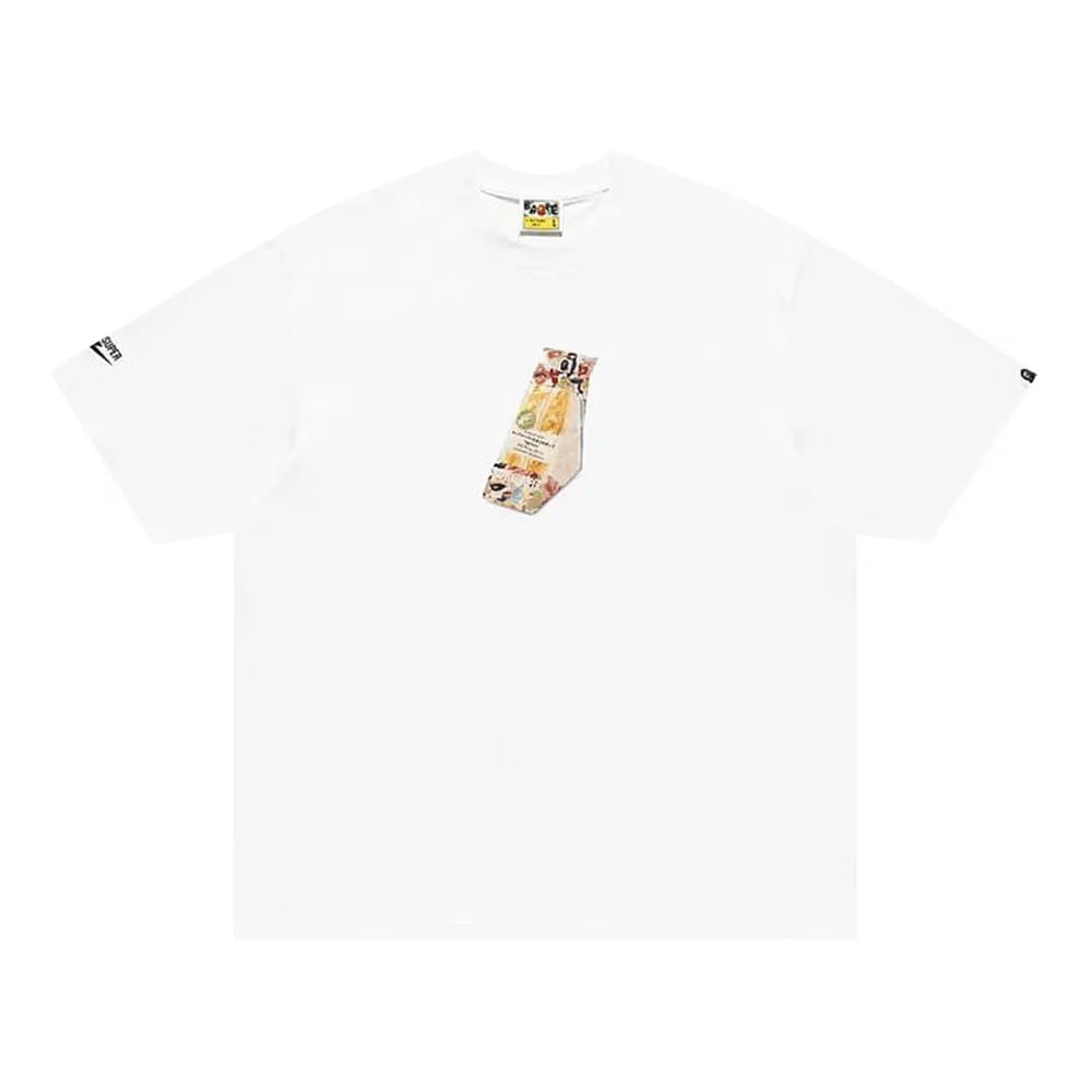 BAPE x KidSuper Egg Sandwich T-Shirt White