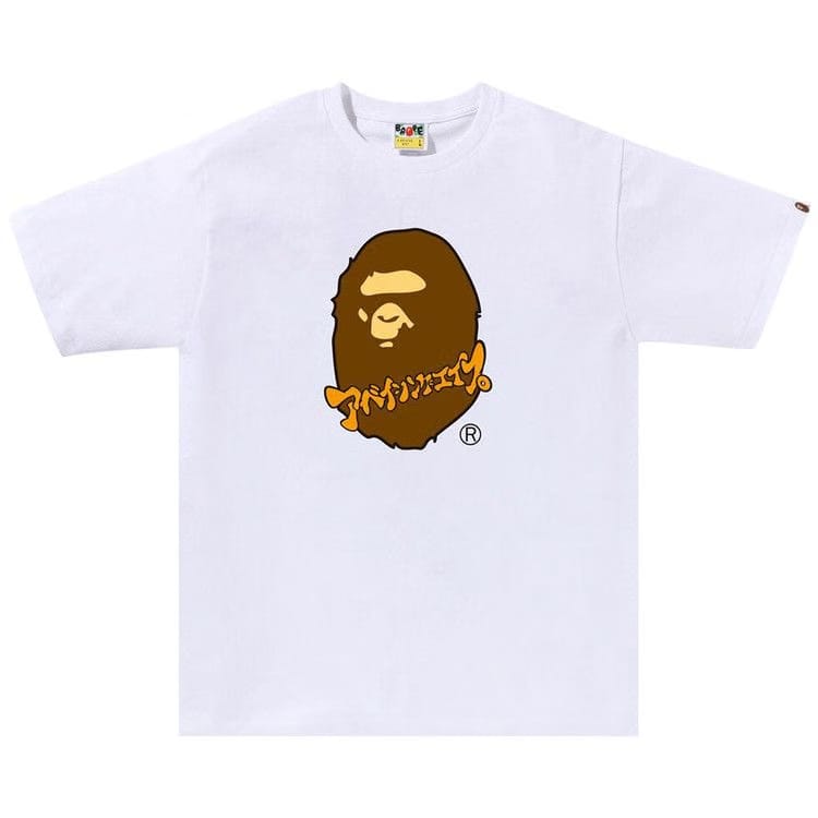 BAPE Katakana Ape Head T-Shirt White
