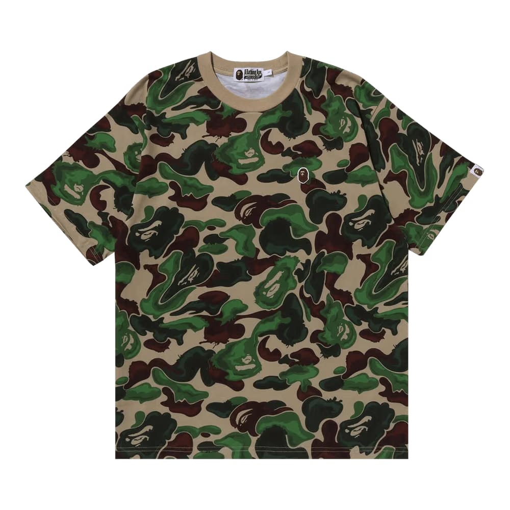 BAPE Art Camo Ape Head One Point T-Shirt Green