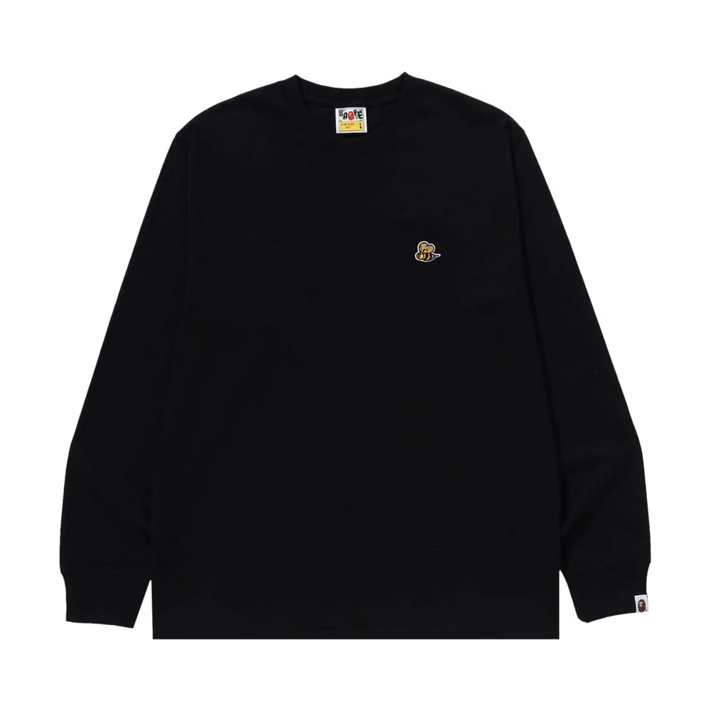 BAPE Bee One Point Long-Sleeve T-Shirt Black