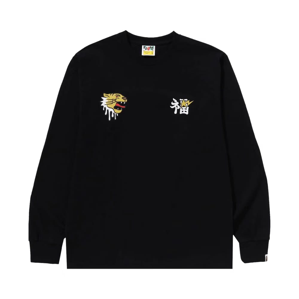 BAPE Souvenir Graphic Long-Sleeve T-Shirt Black