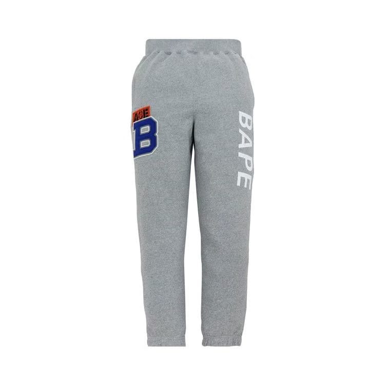 BAPE Patch Sweat Pants Grey