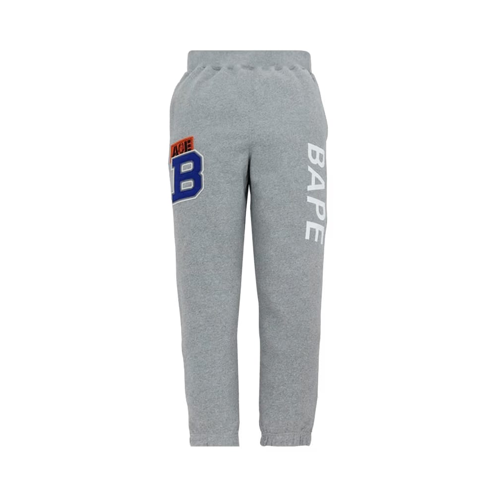 BAPE Patch Sweat Pants Grey