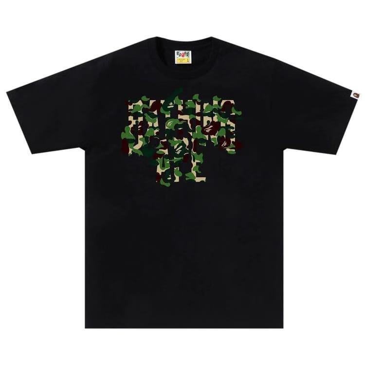 BAPE ABC Camo Rebuild NYC Logo T-Shirt Black/Green