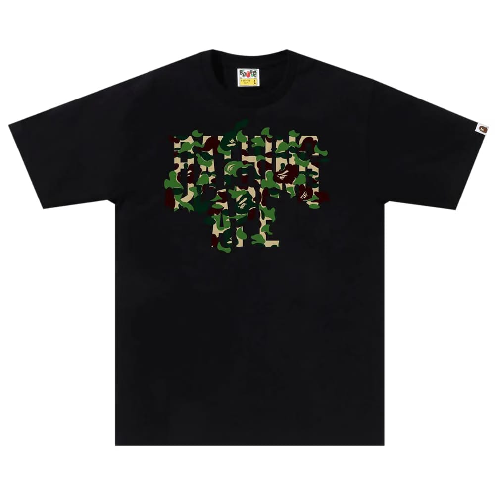 BAPE ABC Camo Rebuild NYC Logo T-Shirt Black/Green