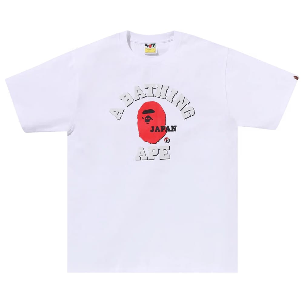 BAPE Japan College T-Shirt White