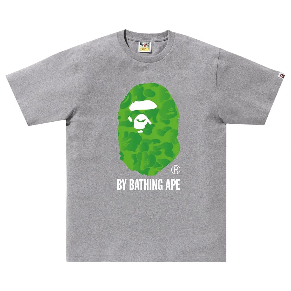 BAPE Ink Camo Ape Head T-Shirt Grey