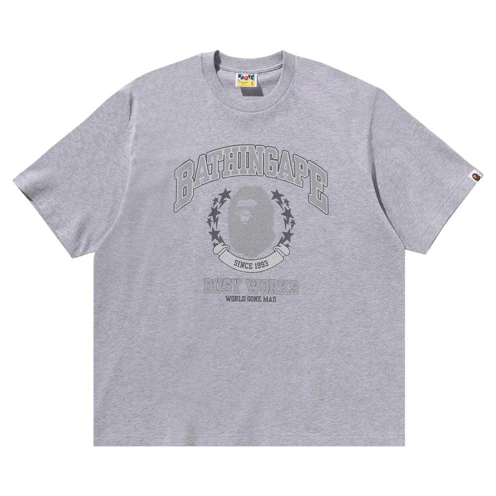 BAPE Bathing Ape Relaxed Fit T-Shirt Grey
