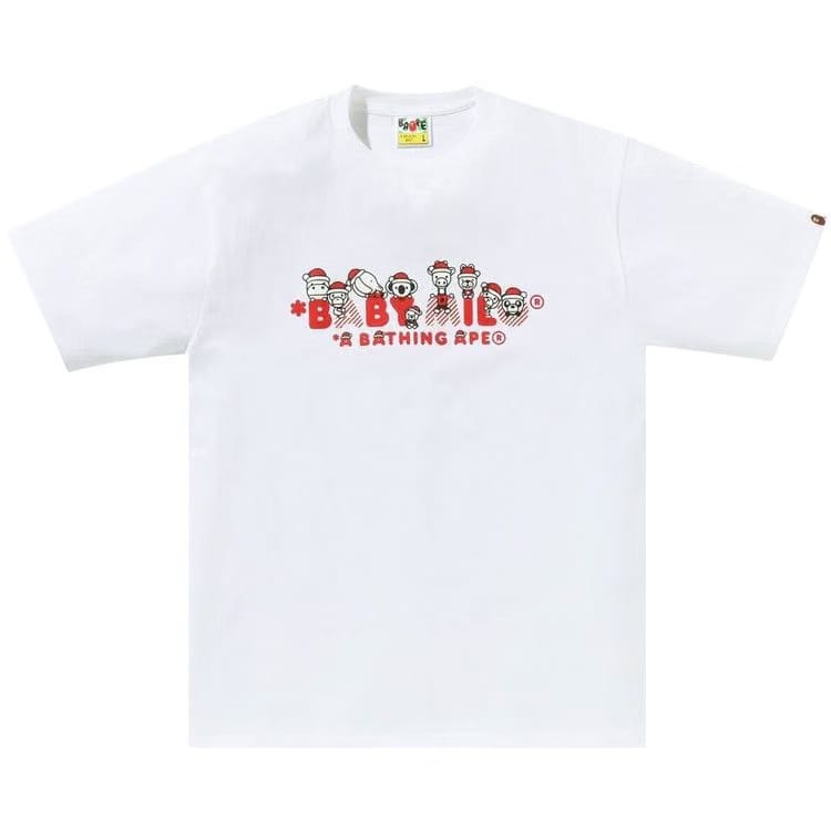 BAPE Christmas Baby Milo T-Shirt White