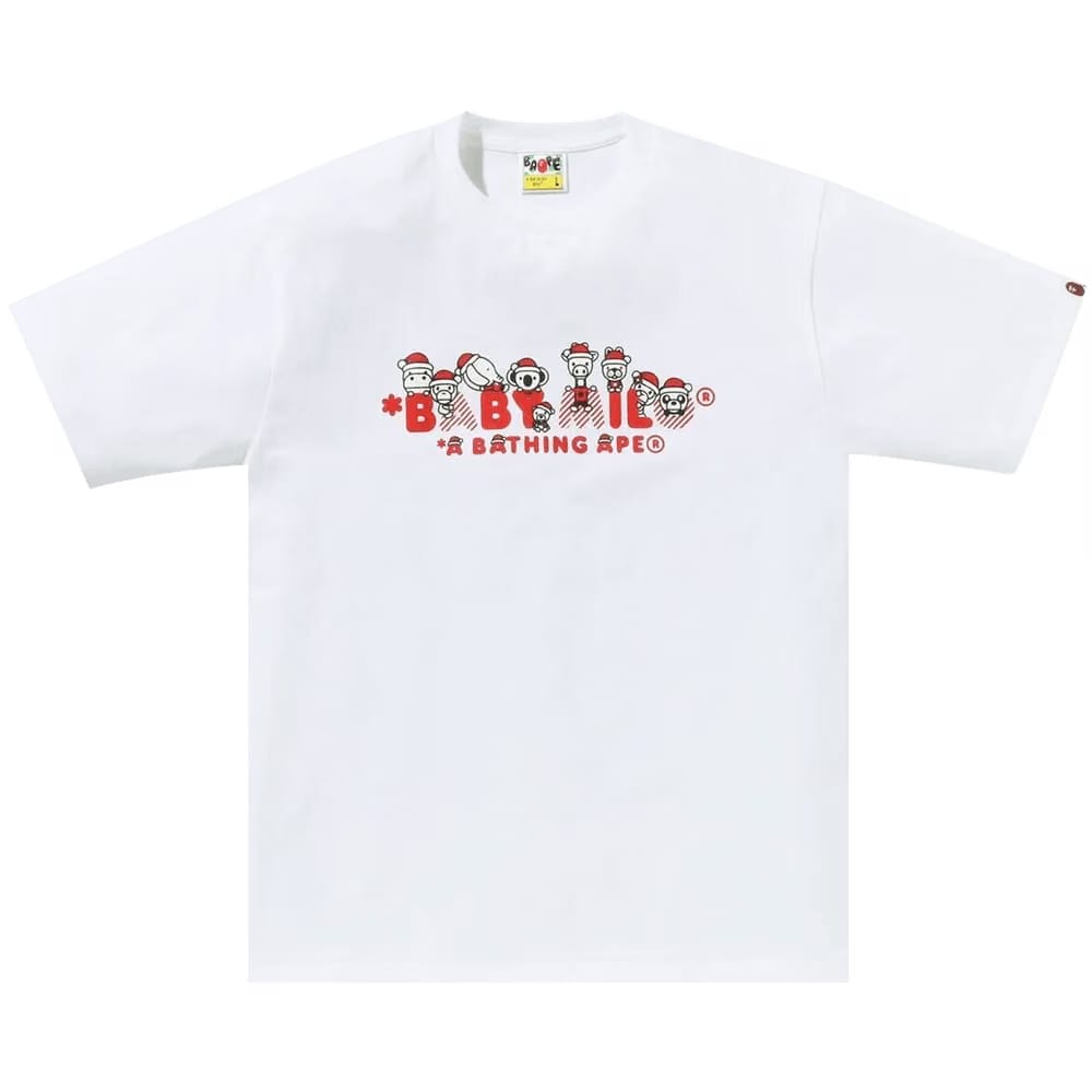 BAPE Christmas Baby Milo T-Shirt White