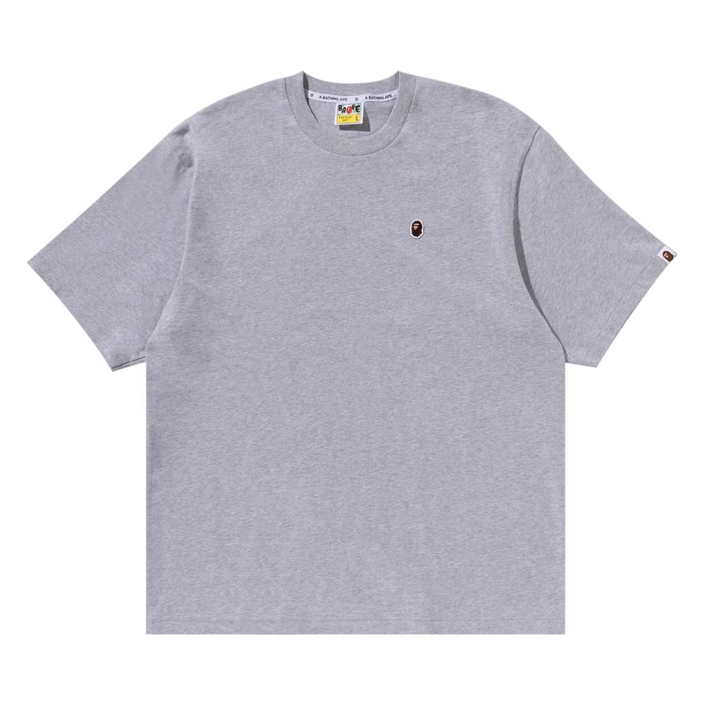 BAPE Ape Head One Point Relaxed Fit T-Shirt Grey