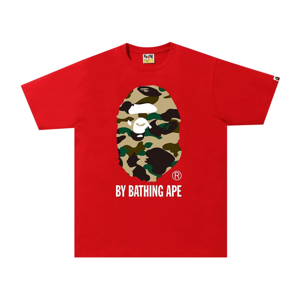BAPE 1st Camo By Bathing Ape T-Shirt Red/Yellow