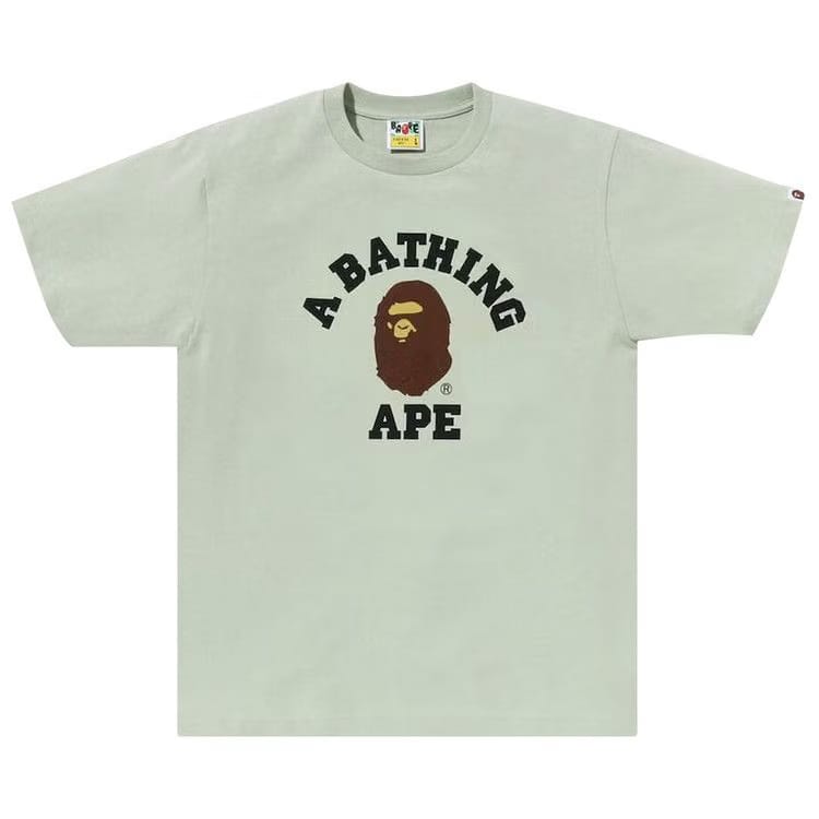BAPE Pigment College T-Shirt Green