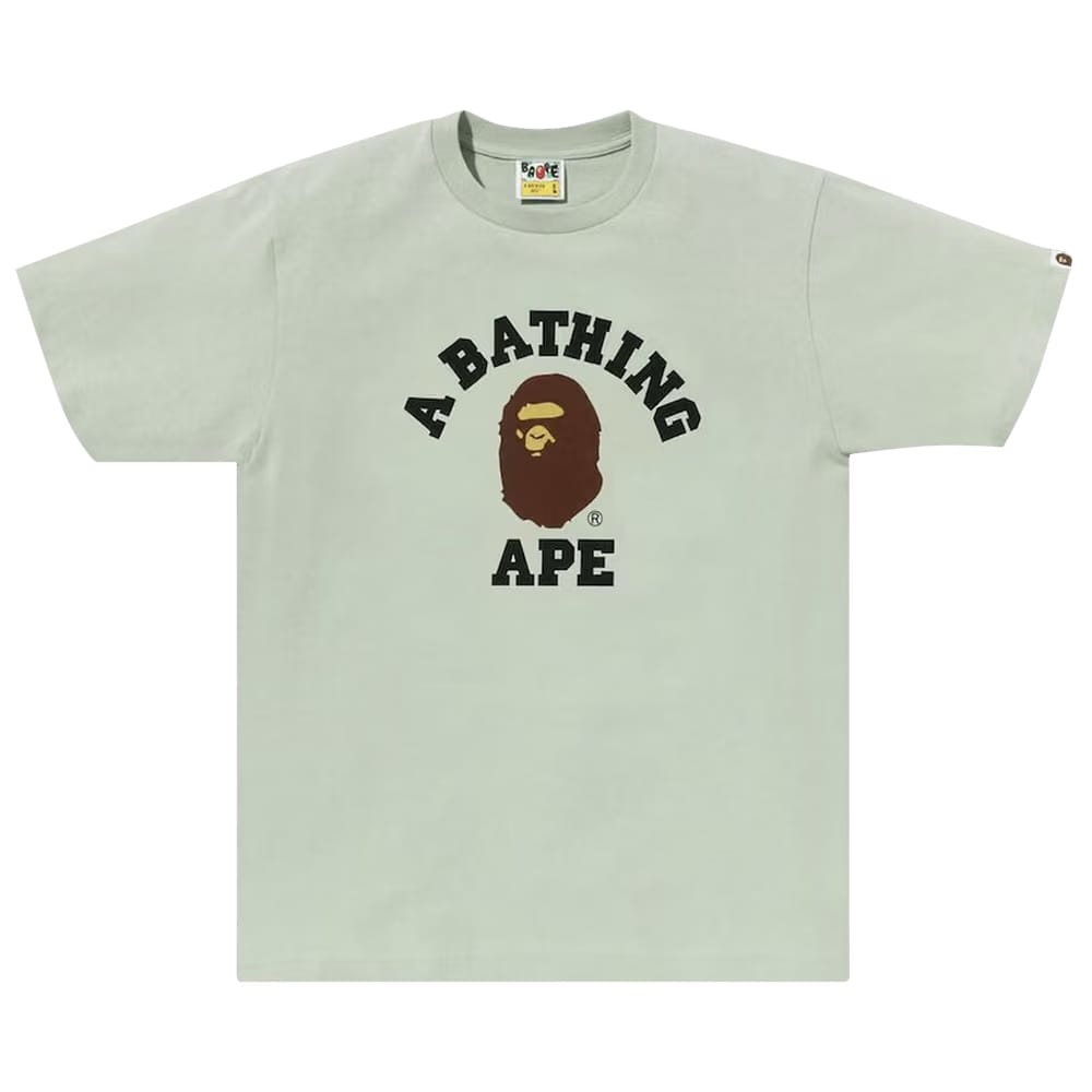 BAPE Pigment College T-Shirt Green