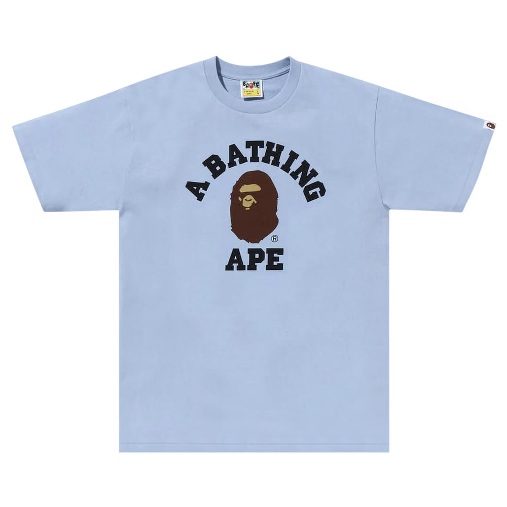 BAPE Pigment College T-Shirt Sax