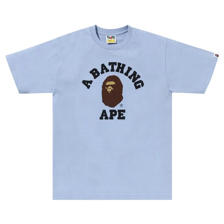 BAPE Pigment College T-Shirt Sax