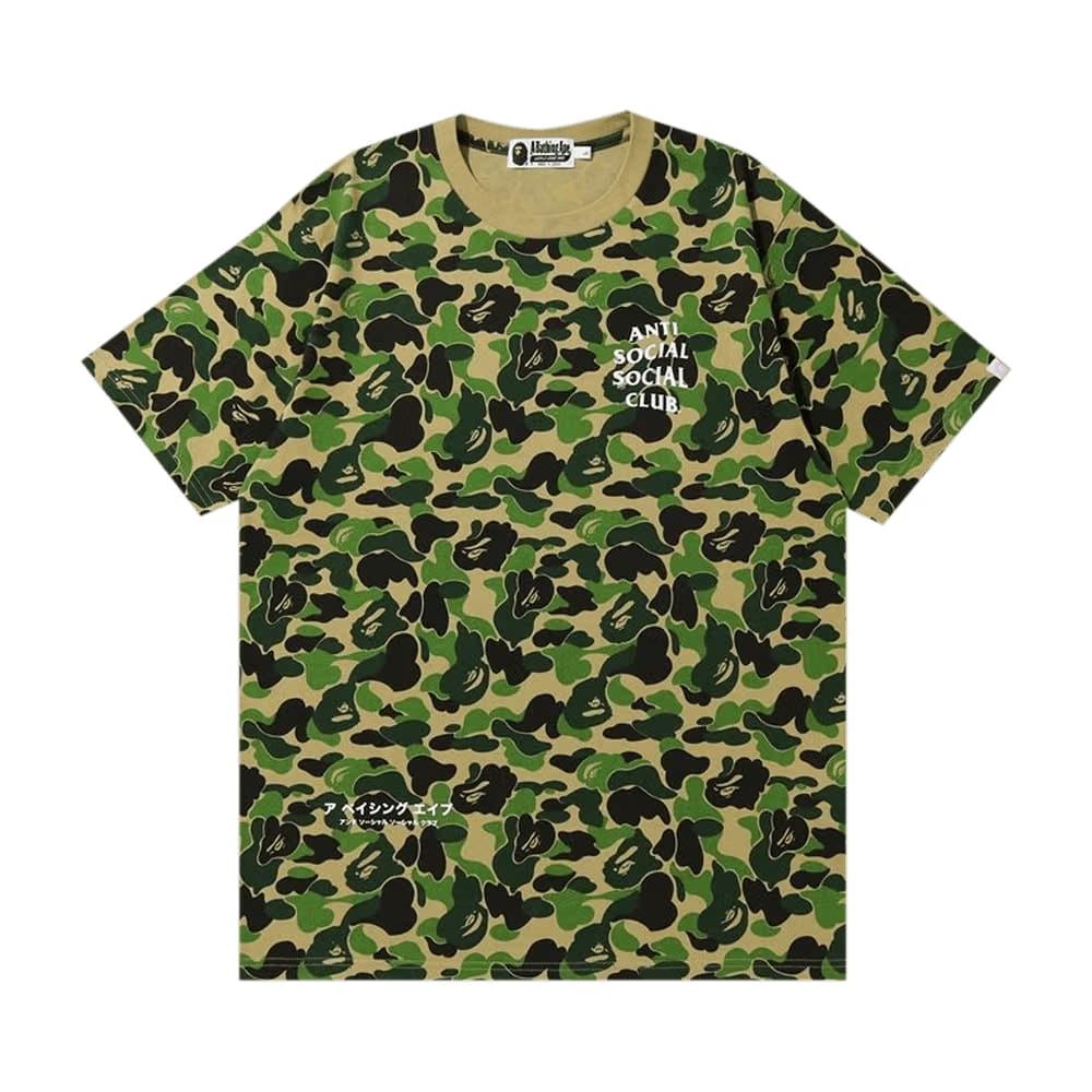 BAPE x Anti Social Social Club ABC Camo T-Shirt Green