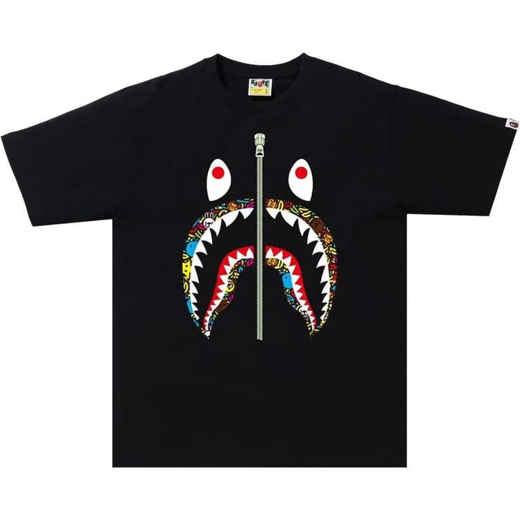 BAPE Milo Banana Pool Shark T-Shirt Black