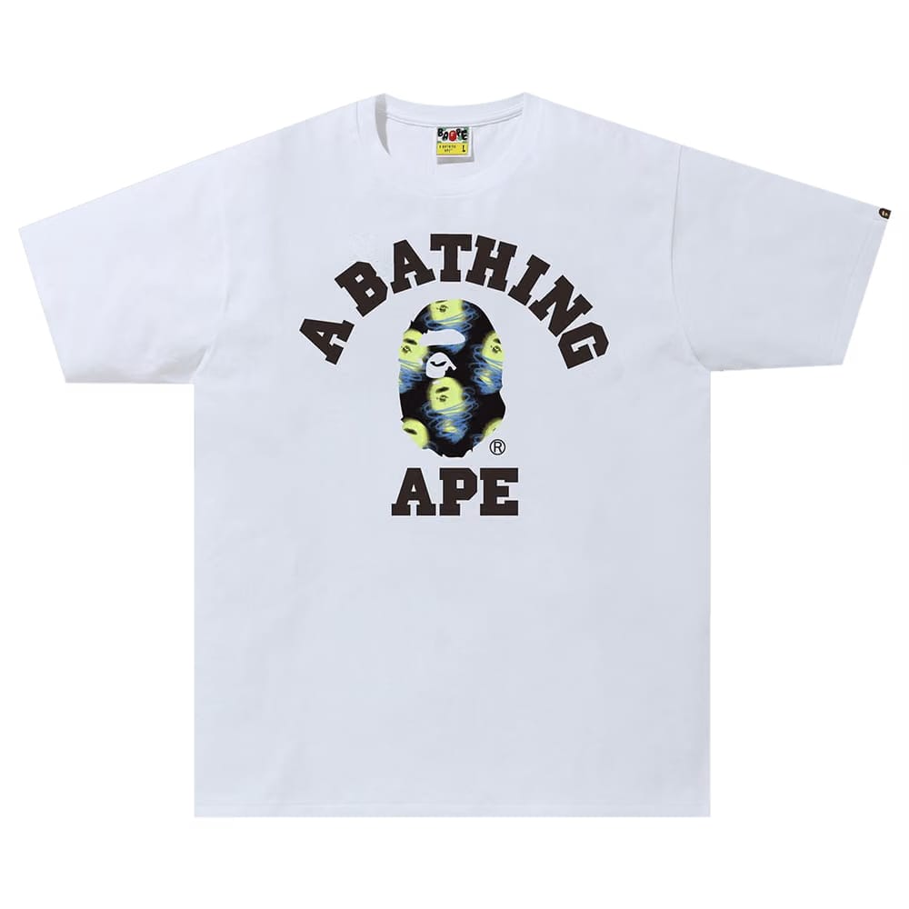 BAPE Storm College T-Shirt White/Black
