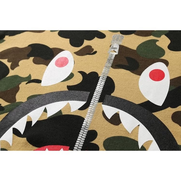 BAPE 1st Camo Shark T-Shirt Yellow