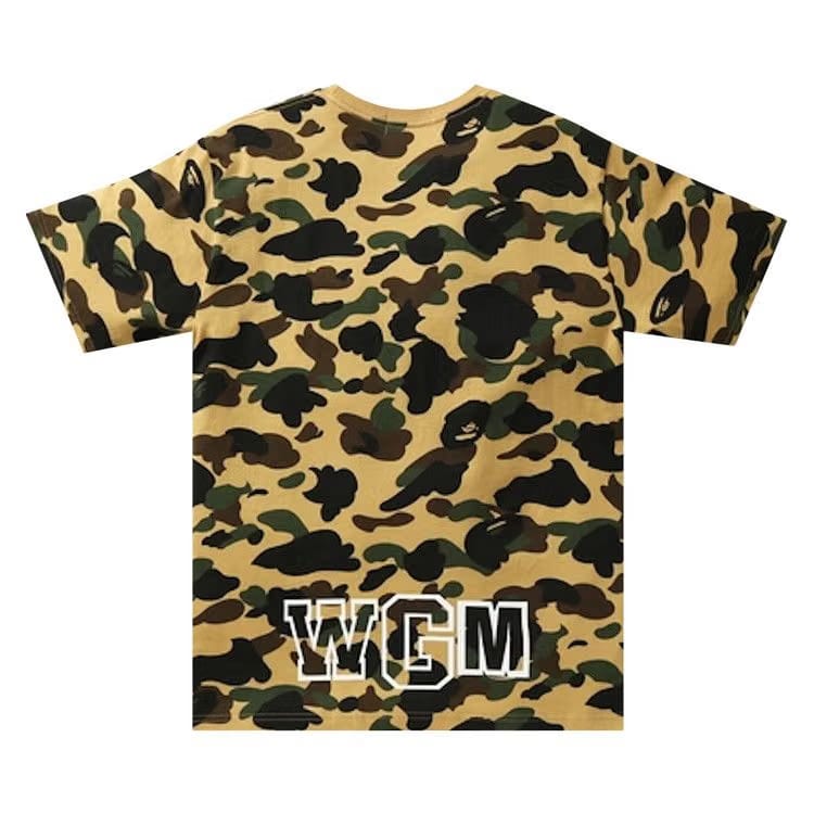 BAPE 1st Camo Shark T-Shirt Yellow