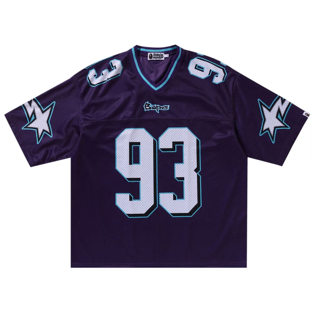 BAPE Football Relaxed Fit T-Shirt Purple