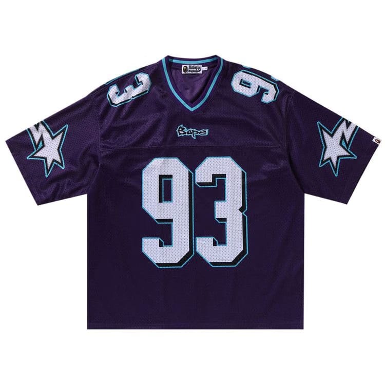 BAPE Football Relaxed Fit T-Shirt Purple