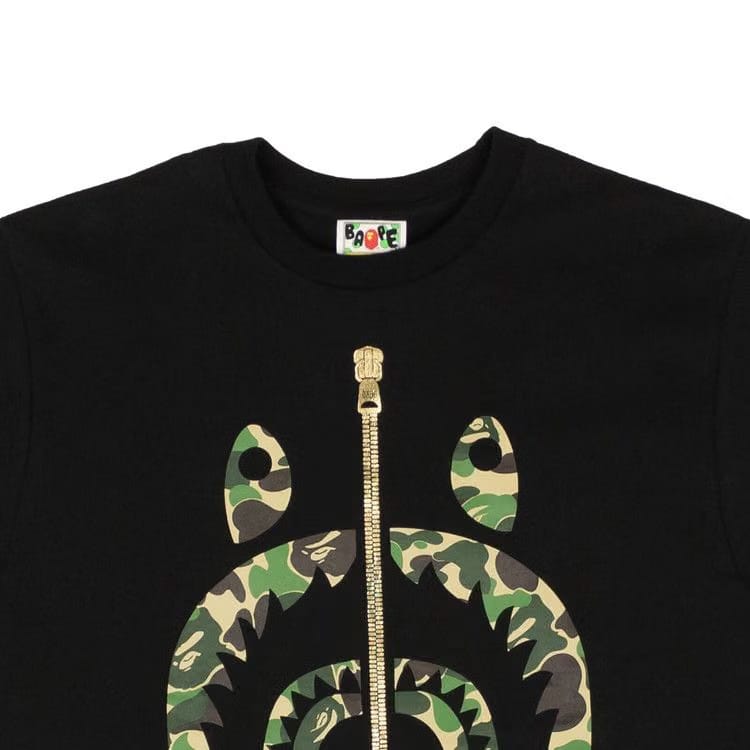 BAPE ABC Camo Shark T-Shirt Black/Green