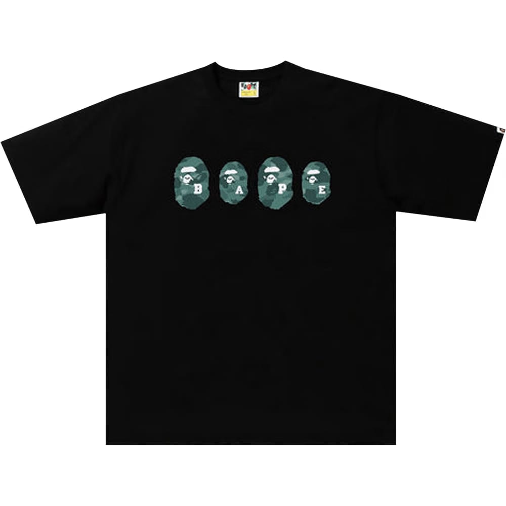 BAPE Color Camo Ape Head Relaxed T-Shirt Black/Green