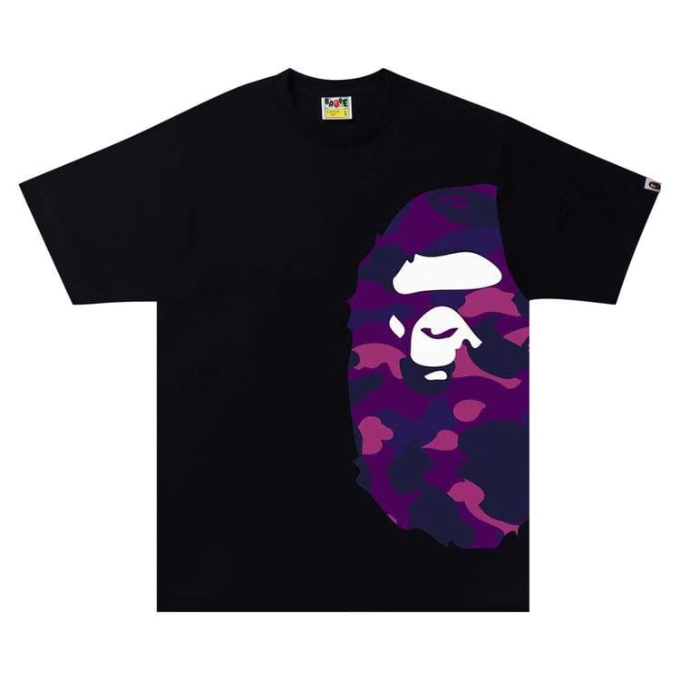 BAPE Camo Side Ape Head T-Shirt Black/Purple