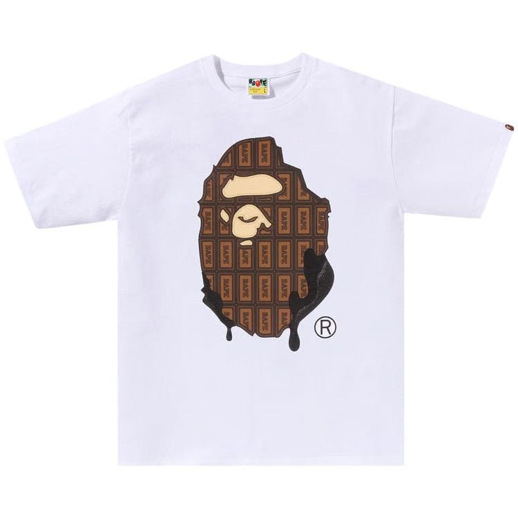 BAPE Valentine Chocolate Ape Head T-Shirt White