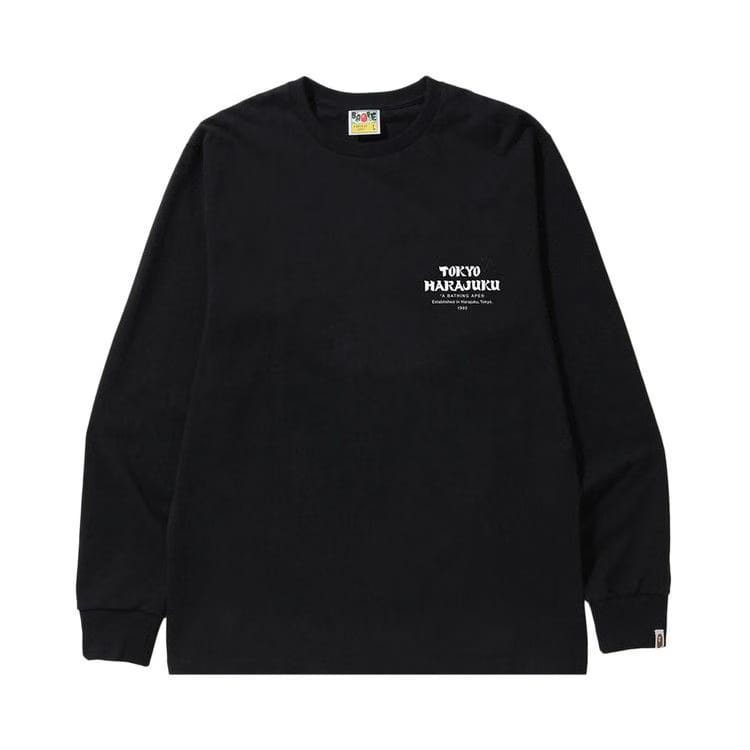 BAPE Japan Culture Daruma Long-Sleeve T-Shirt Black