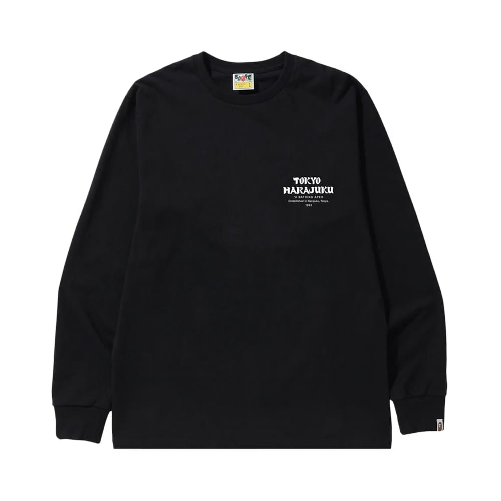 BAPE Japan Culture Daruma Long-Sleeve T-Shirt Black