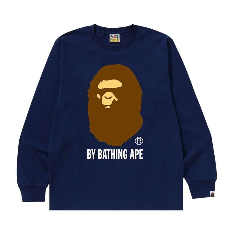 BAPE By Bathing Ape Long-Sleeve T-Shirt Navy