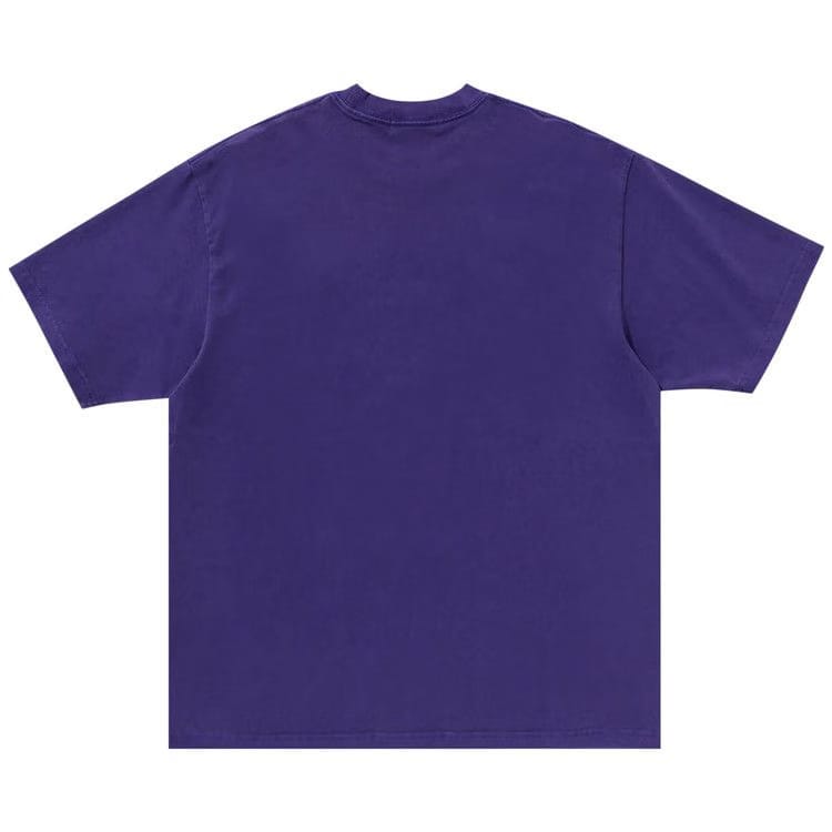 BAPE Garment Dye Rhinestone Logo Relaxed Fit T-Shirt Purple