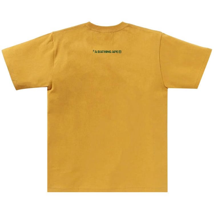 BAPE Bitmap Logo T-Shirt Yellow