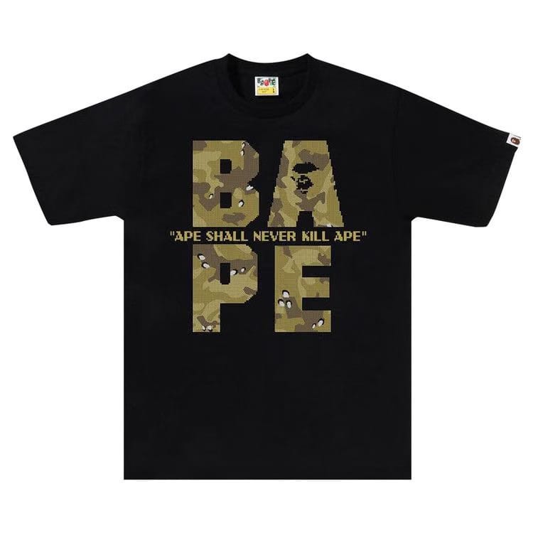 BAPE Bitmap Logo T-Shirt Black