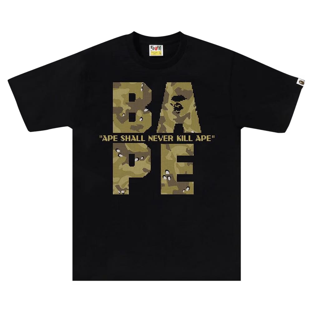 BAPE Bitmap Logo T-Shirt Black