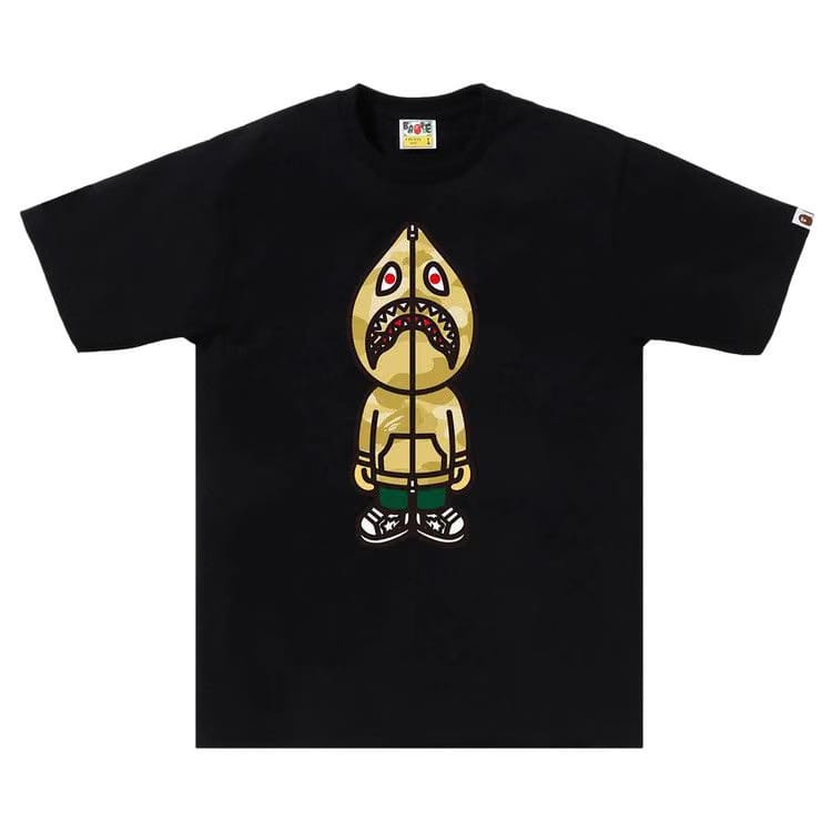 BAPE Color Camo Classic Milo Shark T-Shirt Black/Yellow