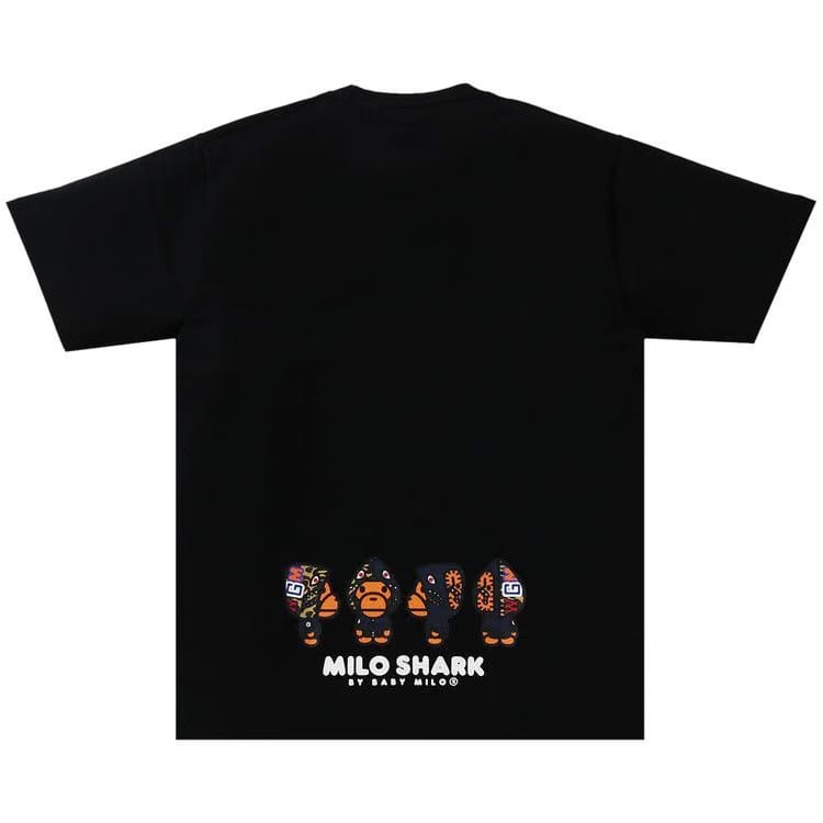 BAPE Milo Shark T-Shirt Black/Navy