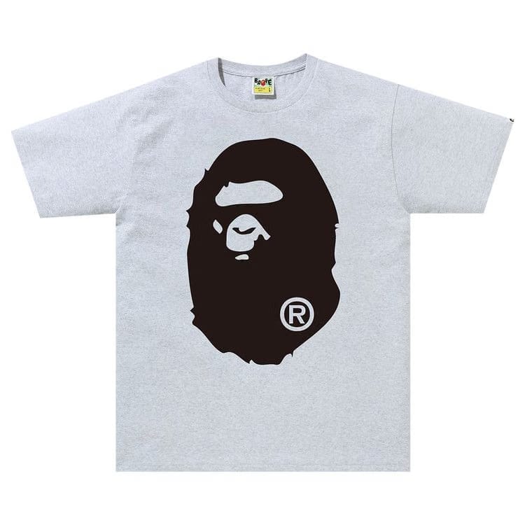 BAPE Bicolor Big Ape Head T-Shirt Gray