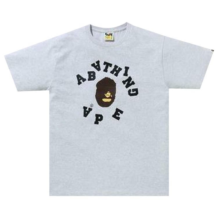 BAPE Broken College T-Shirt Gray