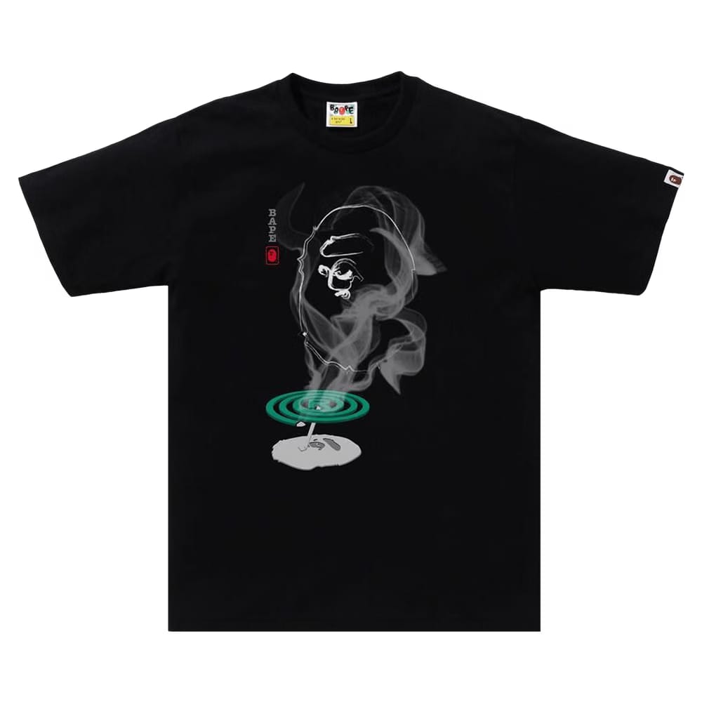 BAPE Mosquito Coil Ape Head T-Shirt Black